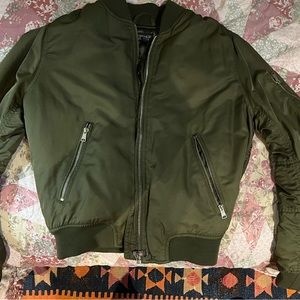 TopShop MA1 army green bomber jacket